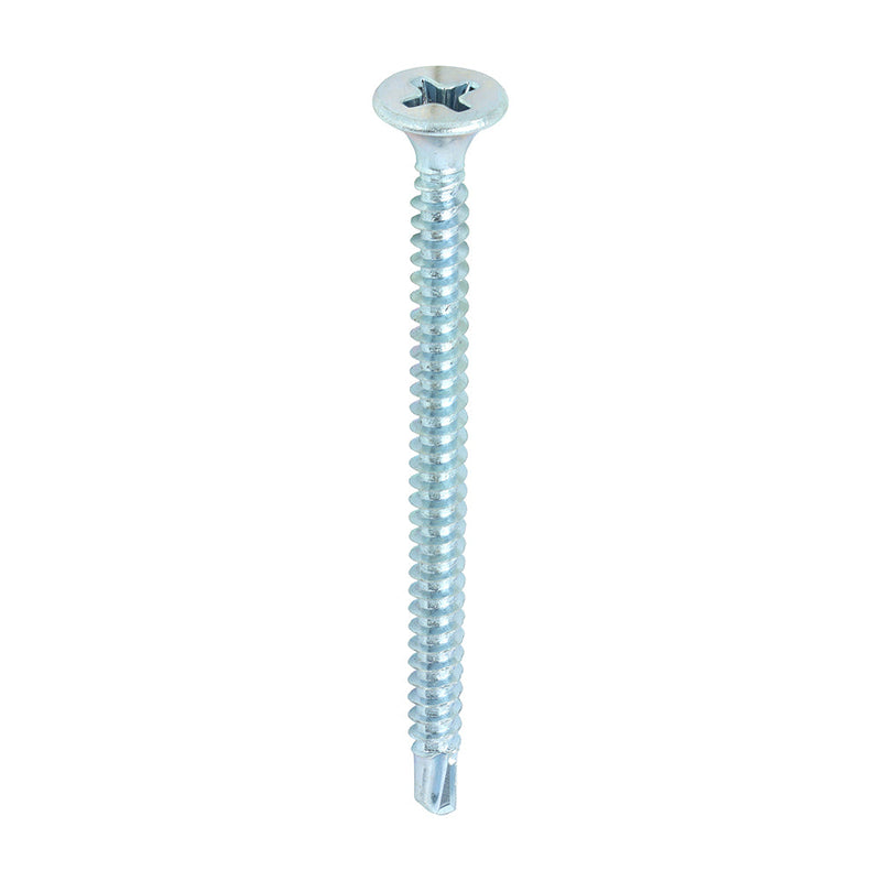 Self Drilling Drywall Timber Stud Plasterboard Screws 3.5 x 50mm (6 x 2in) - PH - Bugle - Zinc - Bag of 200