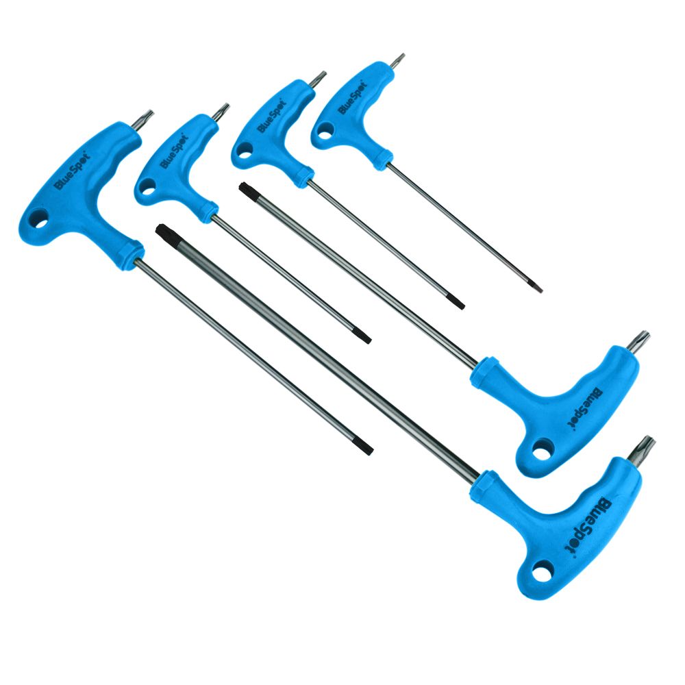 BlueSpot 6 PCE T-Handle Torx Wrench Set (T10-T40) (12183)