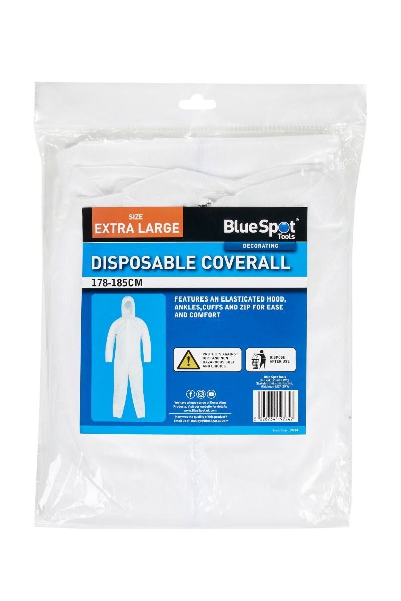 Bluespot Protective Disposable Overall / Coverall XL (19774)