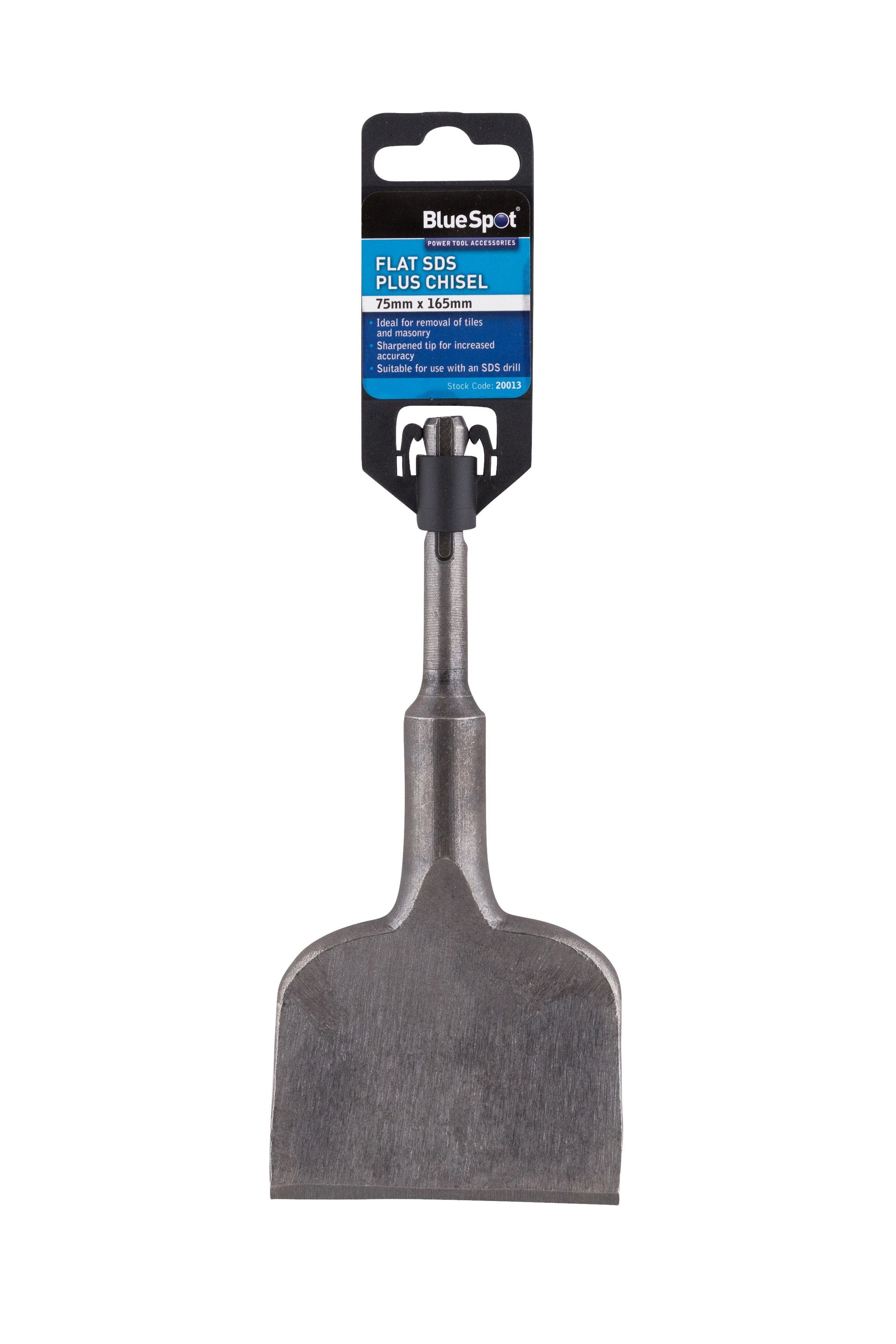 BlueSpot Flat SDS Plus Chisel 75mm x 165mm (20013)