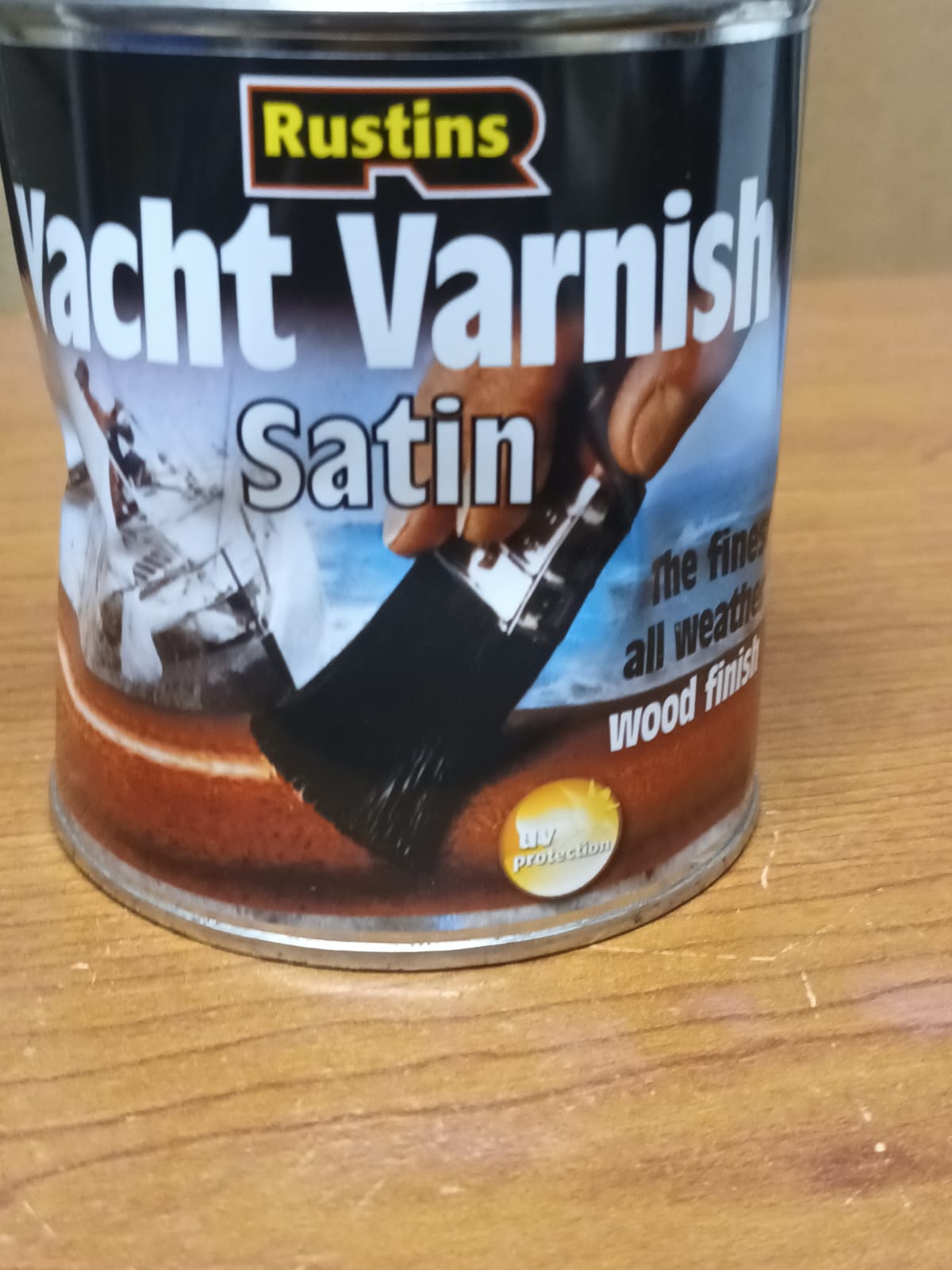 Rustins Yacht Varnish Satin Finish 500ml (Dented Tin)