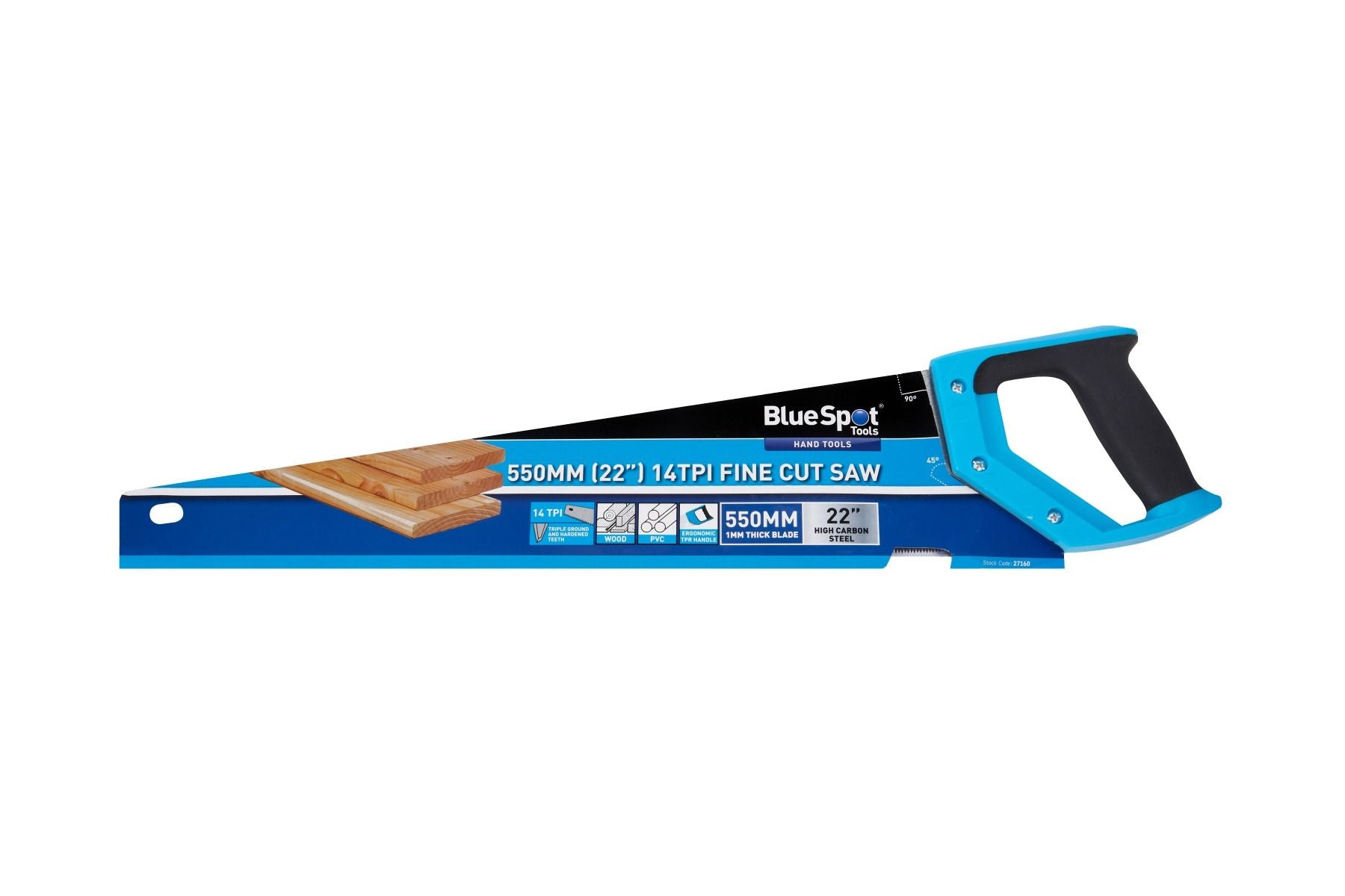 Bluespot Fine Cut Handsaw 550mm (22in) (27160)