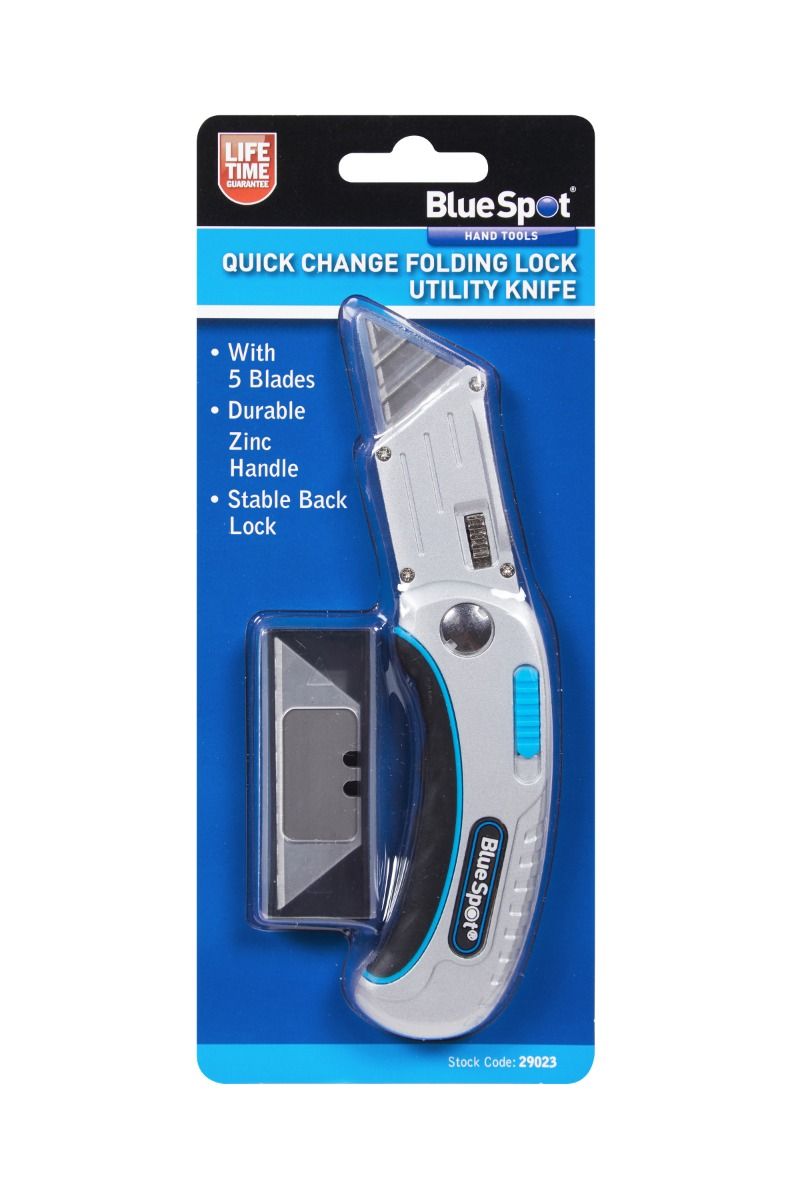 BlueSpot Quick Change Folding Utility Knife (29023) (LOCAL PICKUP/DELIVERY ONLY)