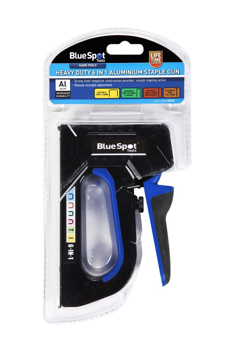 Bluespot Heavy Duty 6 in 1 Staple Gun (35110)