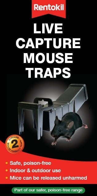 Rentokil Live Capture Mouse Traps 2 traps