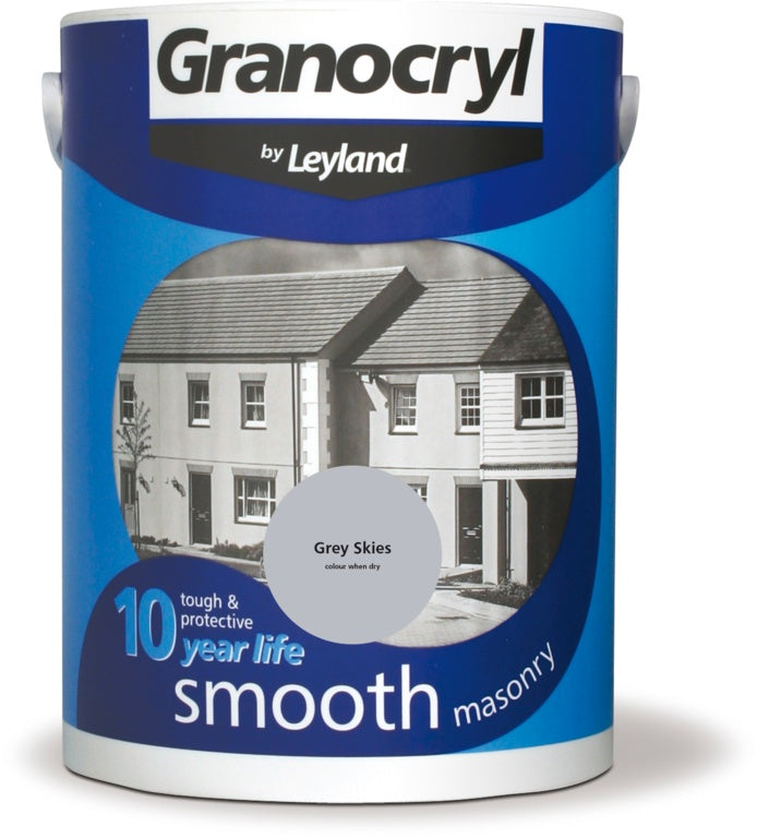 Granocryl Grey Skies Smooth Masonry Paint 5L