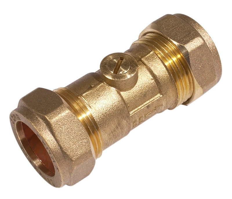 Securplumb 15mm Brass Isolating Valve