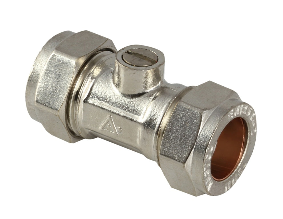 Securplumb 15mm Chrome Isolation Valve