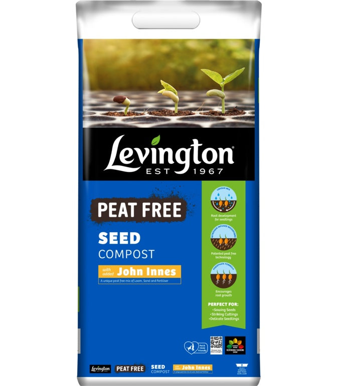 Levington Peat Free John Innes Seed Compost 25L (LOCAL PICKUP / DELIVERY ONLY)