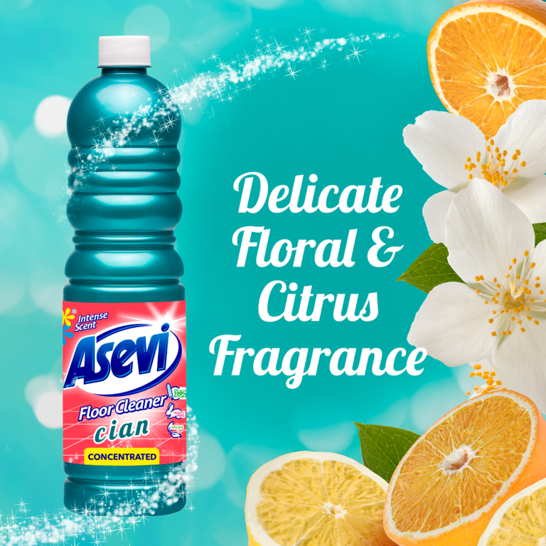 Asevi Concentrated Floor Cleaner Smell Cian 1L