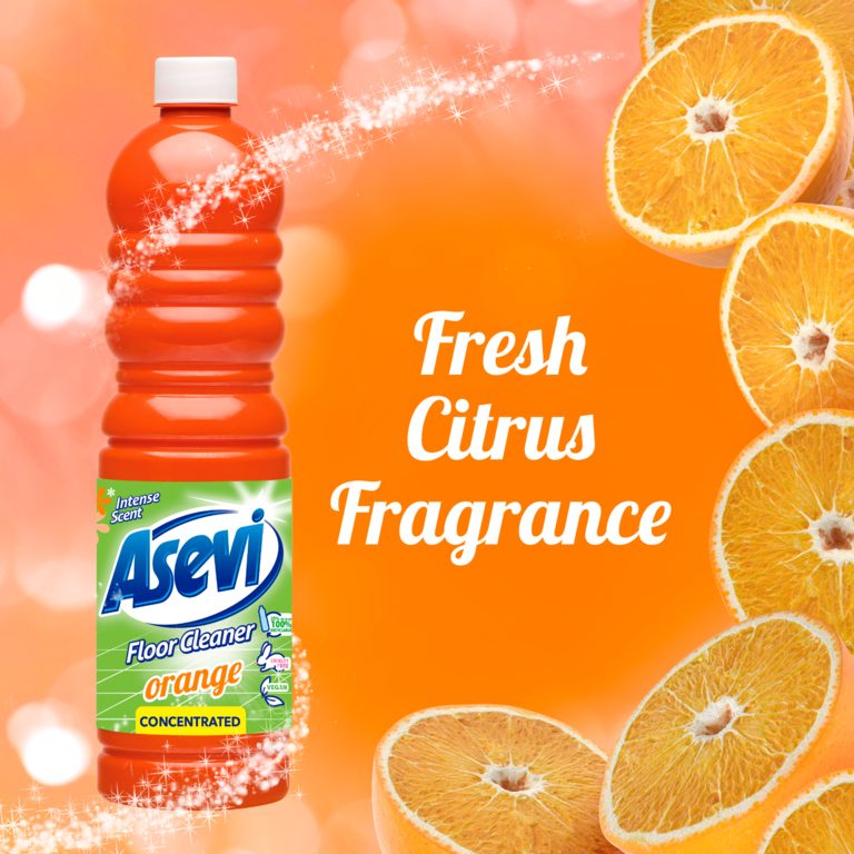 Asevi Concentrated Floor Cleaner Smell Orange 1L