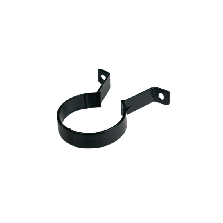 Rainwater Round Pipe Clip Black 68mm