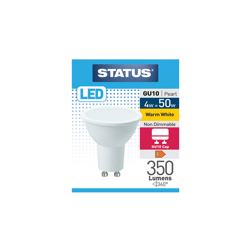 LED GU10 Pearl Light Bulb - 4w = (50w) - Non-Dimmable