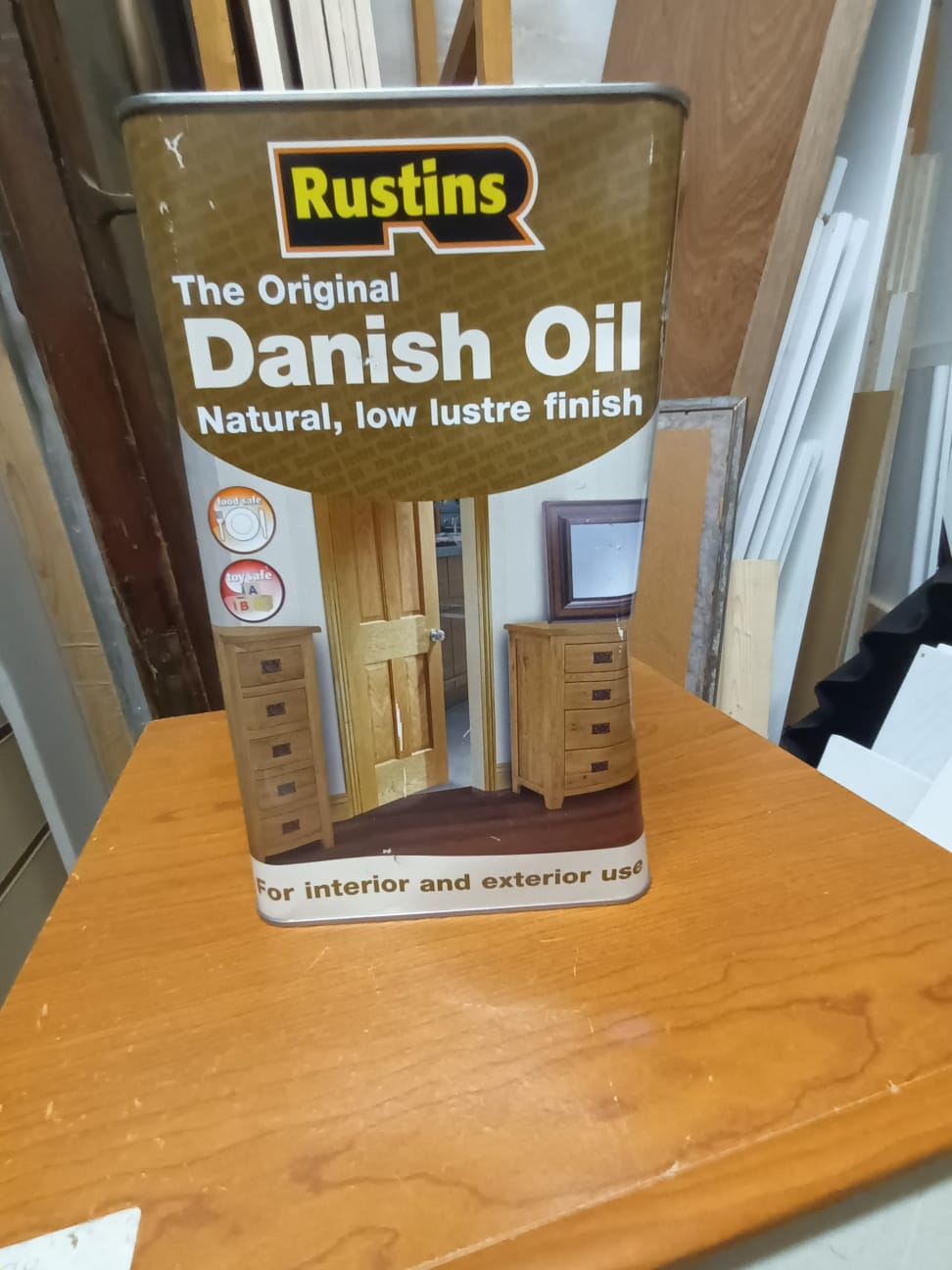 Rustins The Original Danish Oil 5 Litre (Dented can)