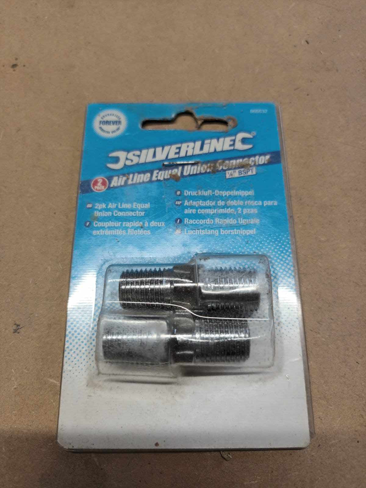 Silverline Air Line Equal Union Connector 2 Pack