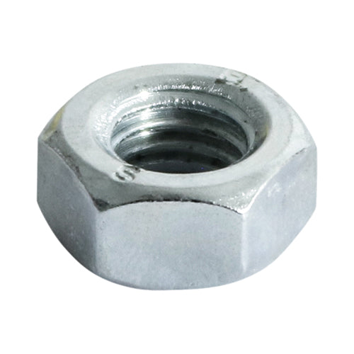 Timco M6 Hex Full Nuts Qty 40 (6HNUTZP)