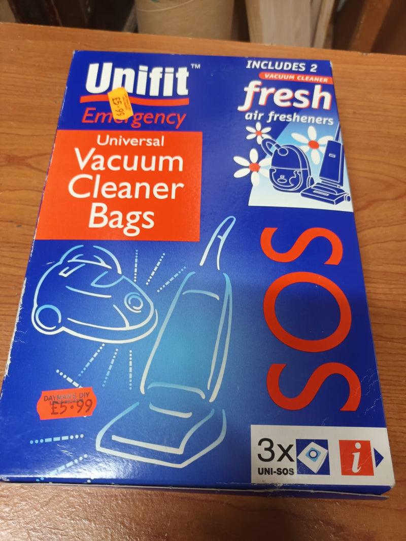 Unifit Universal Vacuum Cleaner Bags UNI-SOS - 3 Pack