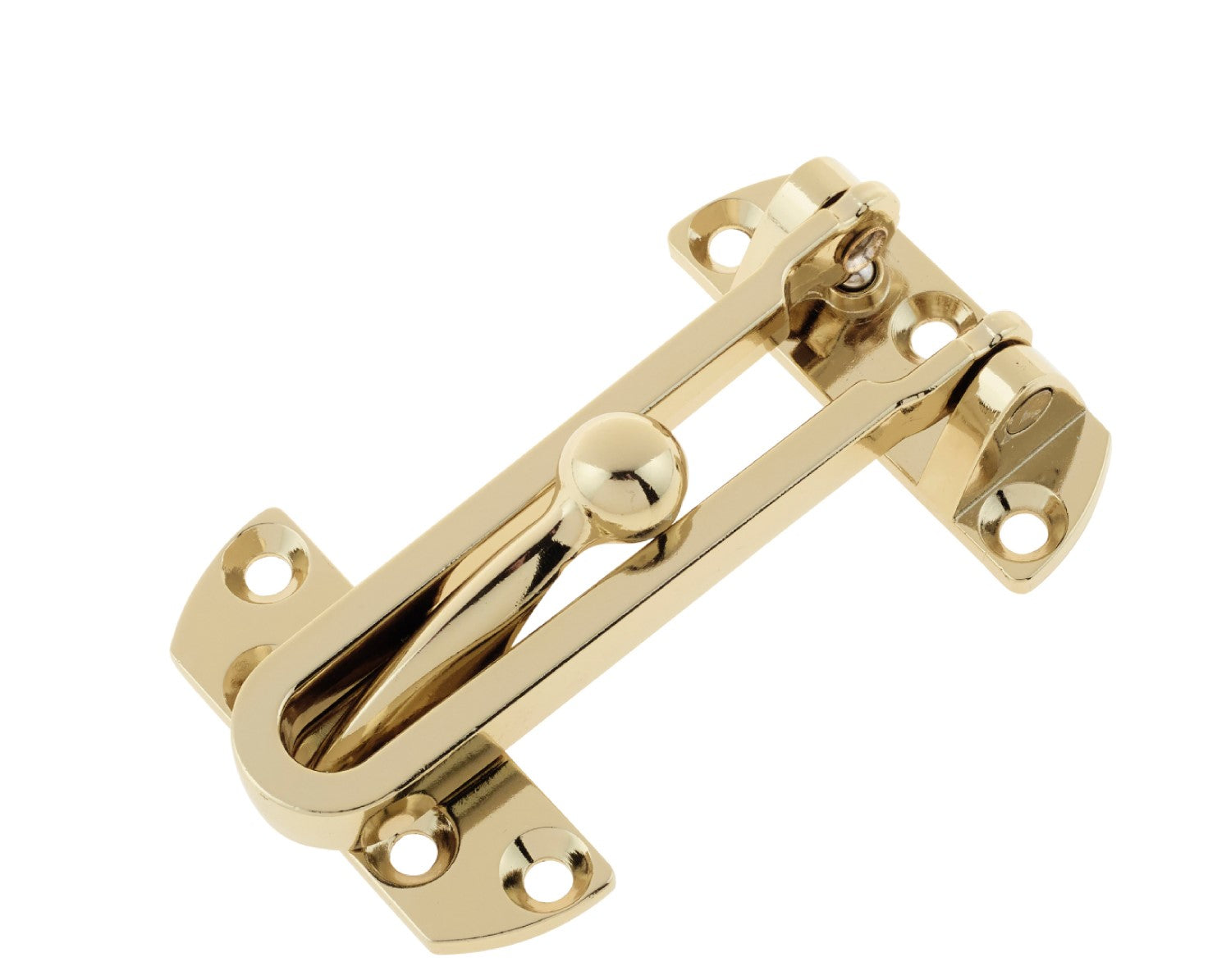 Door Restrictor - Chrome & Brass