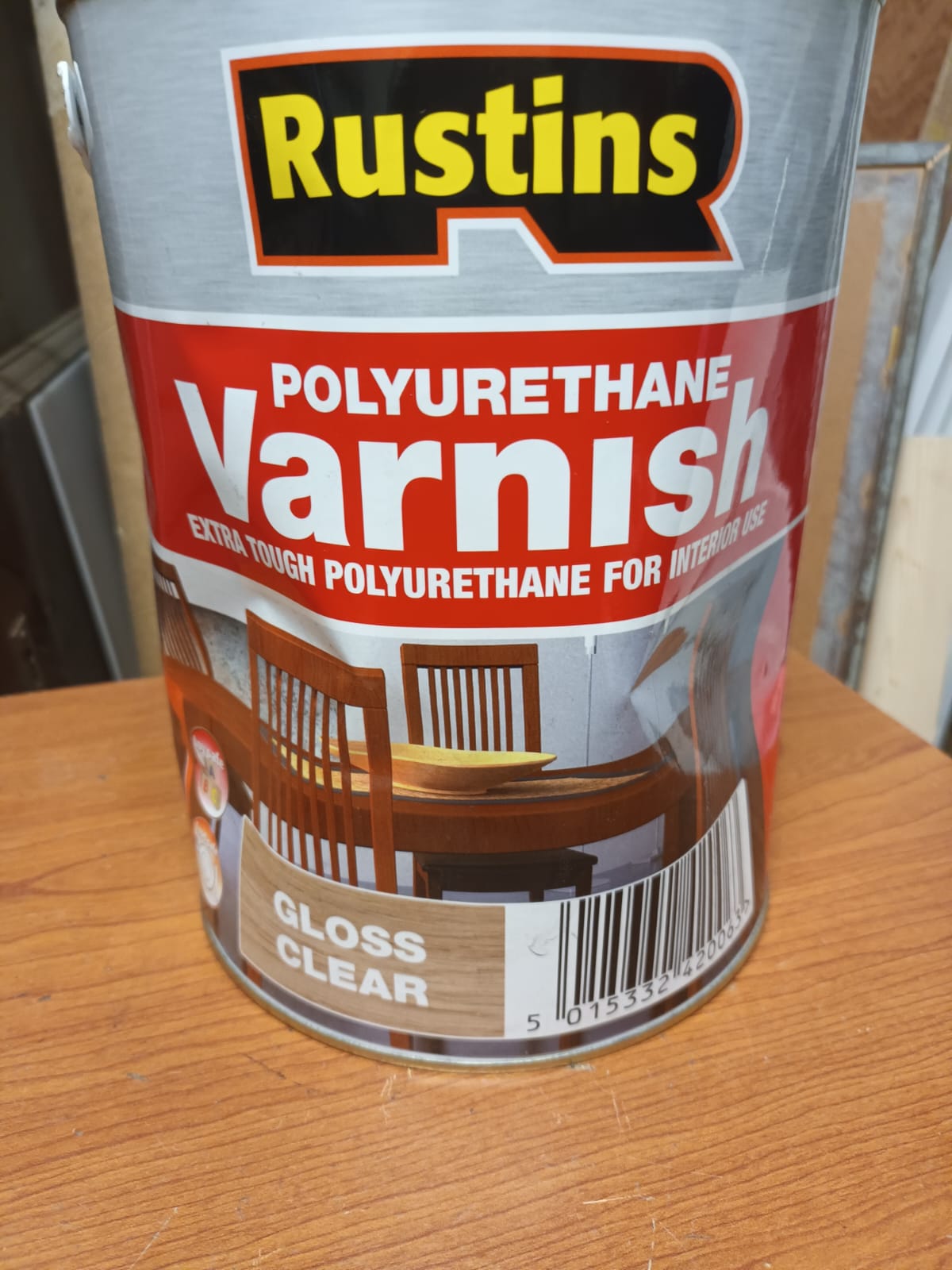 Polyurethane Varnish Gloss Clear 5 litre (Damaged Can)