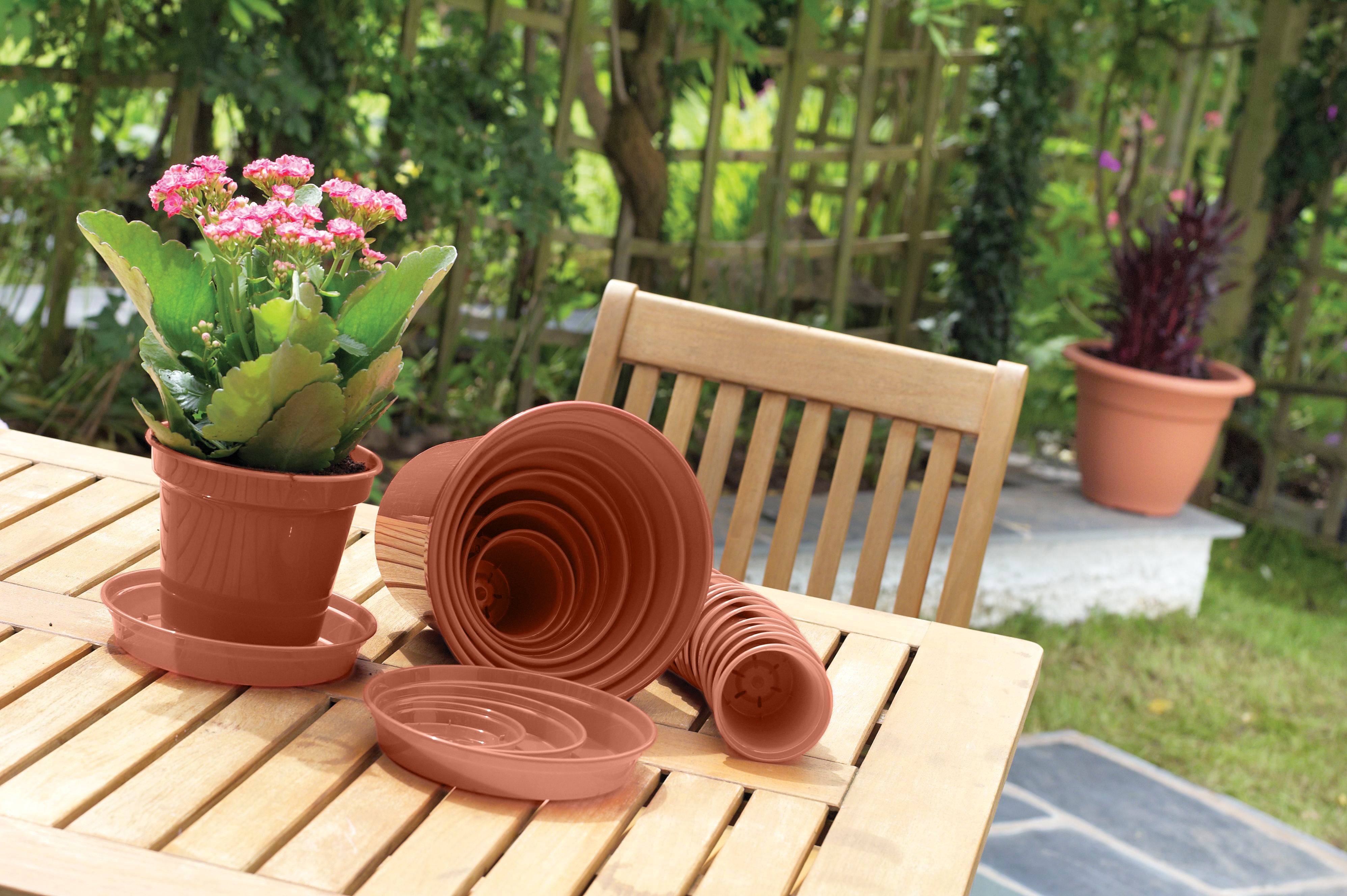 Whitefurze Round Plant Pots Sets - 7.5cm (3in) - 20cm (8in)