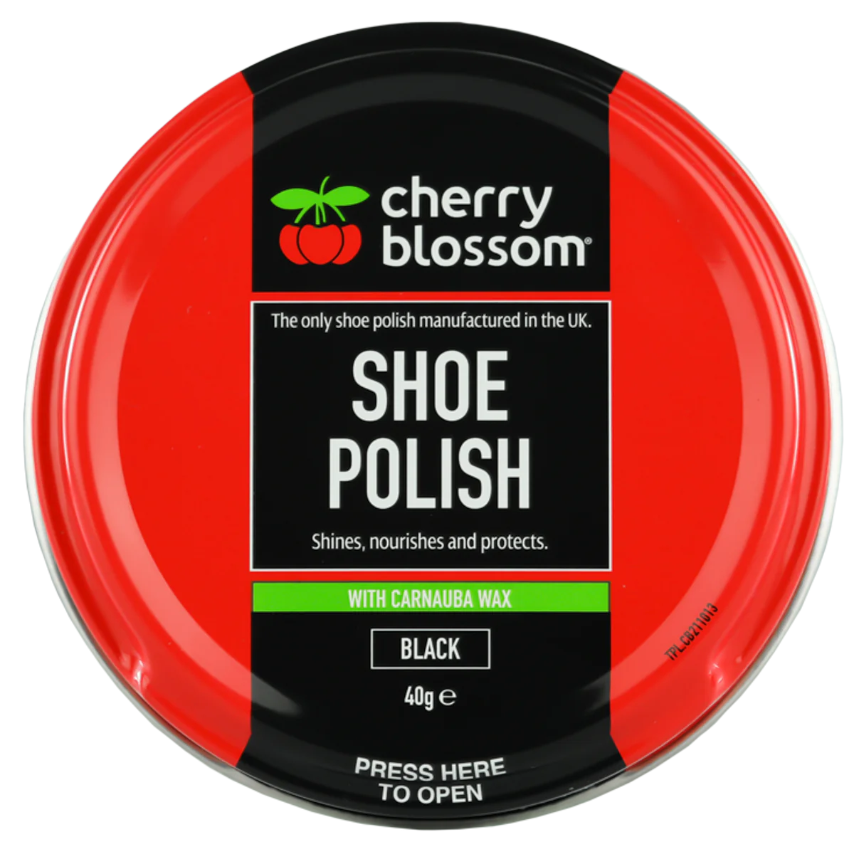 Cherry Blossom Black Shoe Polish 40g