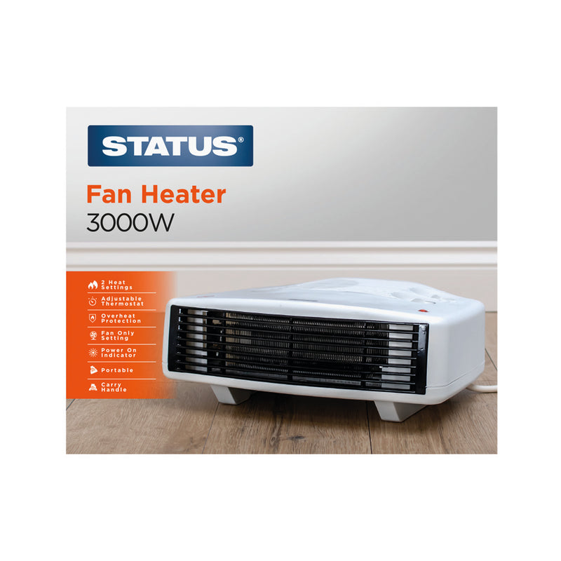 Status Flat Fan Heater 3000 Watts