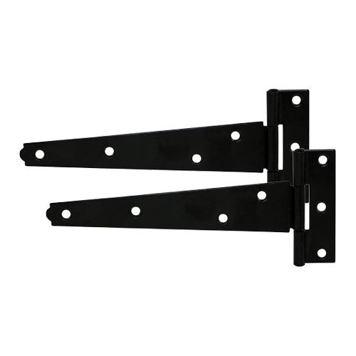 Light Tee Hinges 150mm (6in) Epoxy Black (LTH6BB)