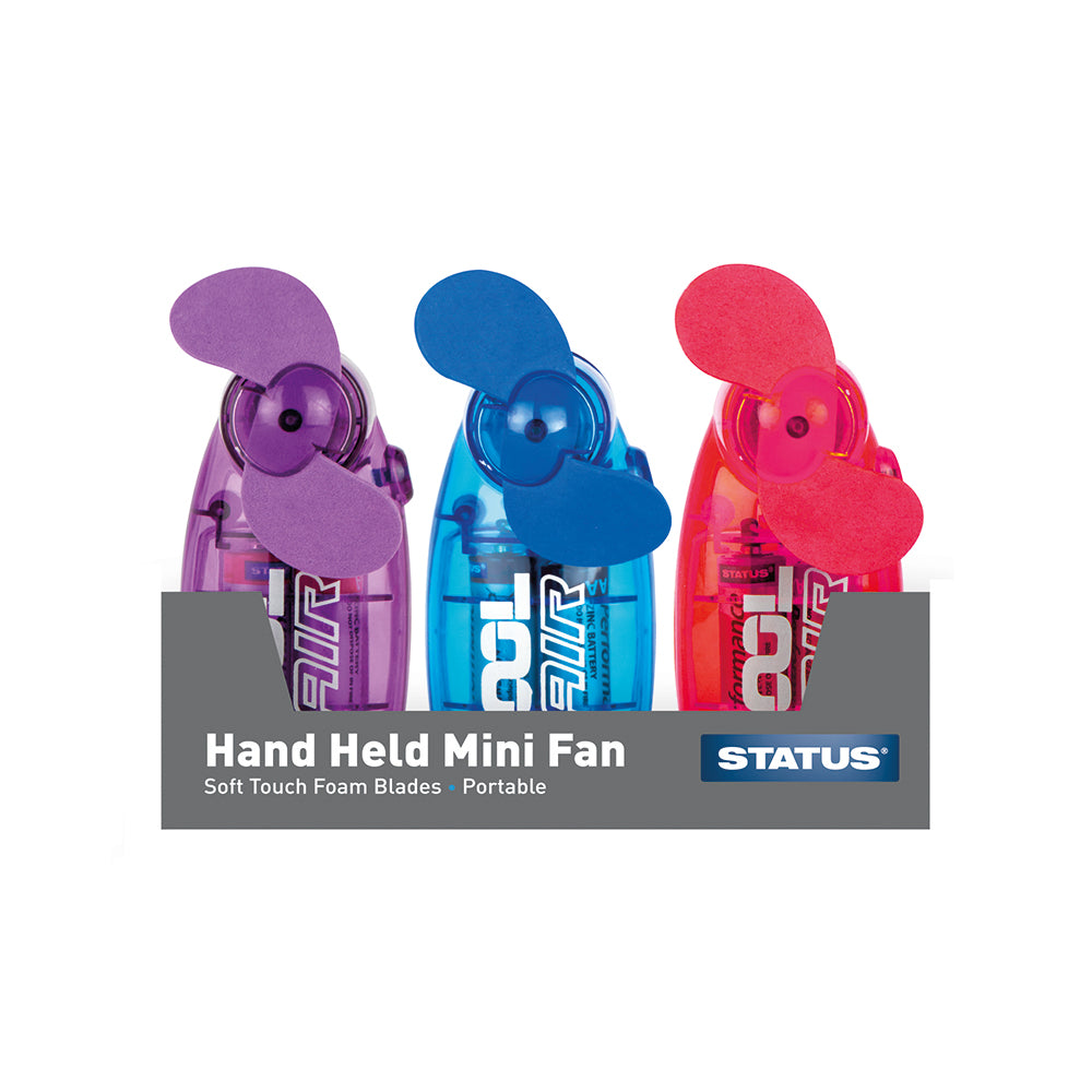 Status Hand Held Mini Fan - Various Colours Available