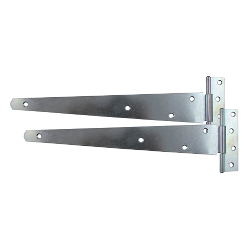 Pair of Medium Tee Hinges Zinc 250mm (10") (MTH10ZB)