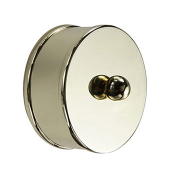 Brass Handrail Medium End Cap 54mm (2in) Pack of 2 (RBM02BR)