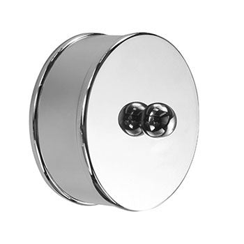 Chrome Handrail Medium End Cap 54mm (2in) Pack of 2 (RBM02C)