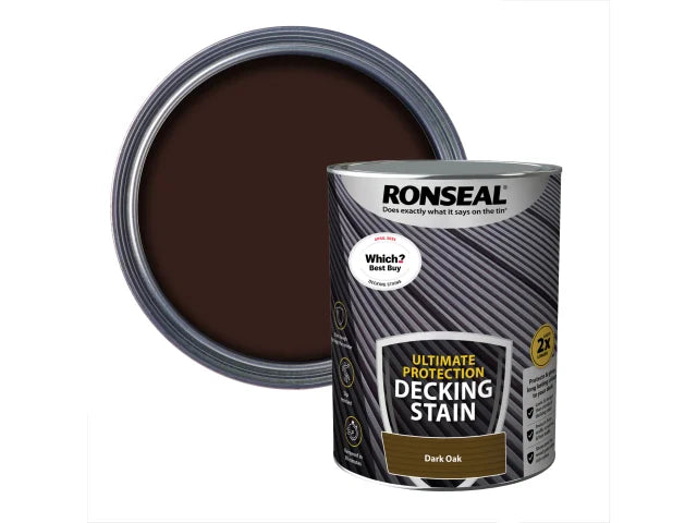 Ronseal Ultimate Protection Decking Stain Dark Oak 5 litre