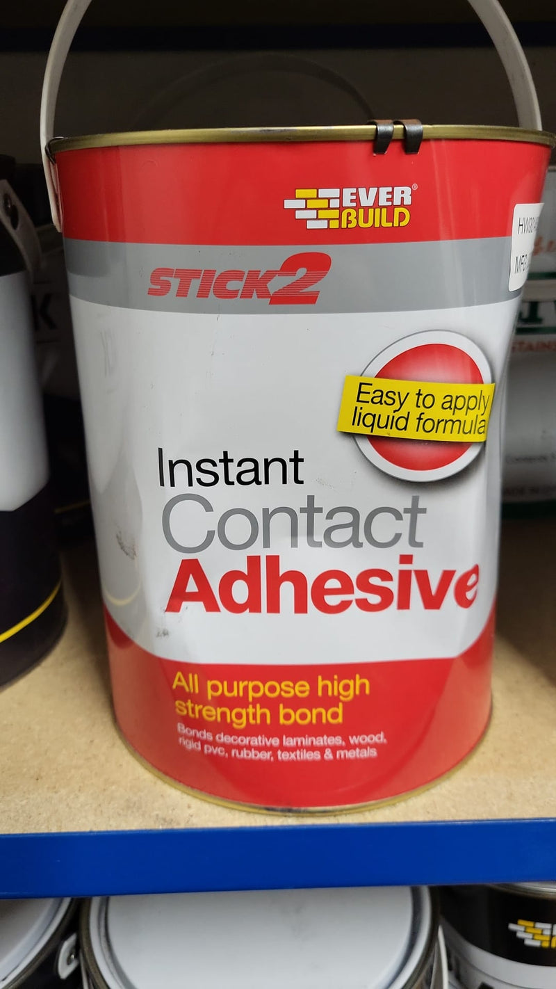 Everbuild STICK2® All-Purpose Contact Adhesive 5 Litre (Dented Can)