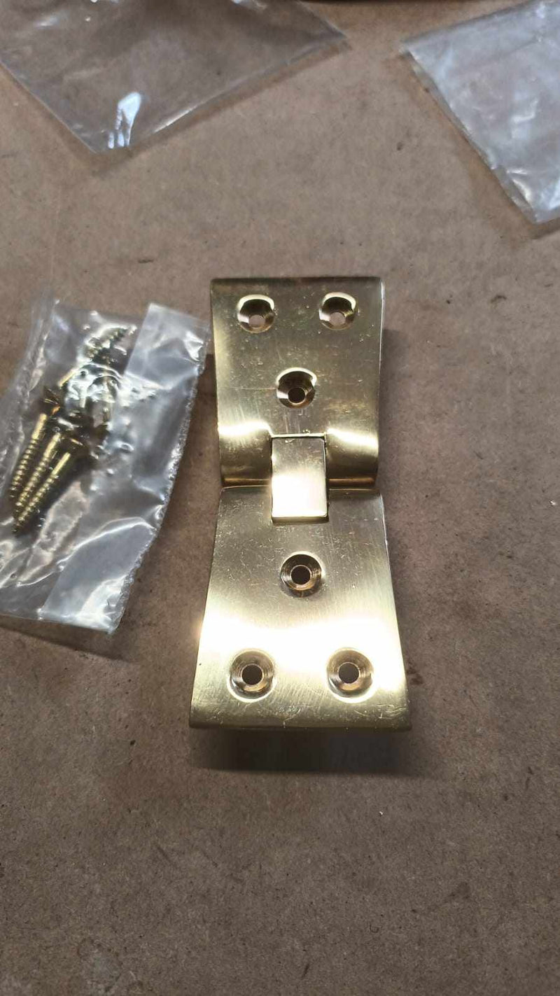 Brass Finish Back Flap Hinges 40mm (1 1/2in) - 2 Pack