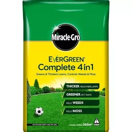 Miracle Grow Evergreen Complete 4 in 1 Lawn Weed & Feed