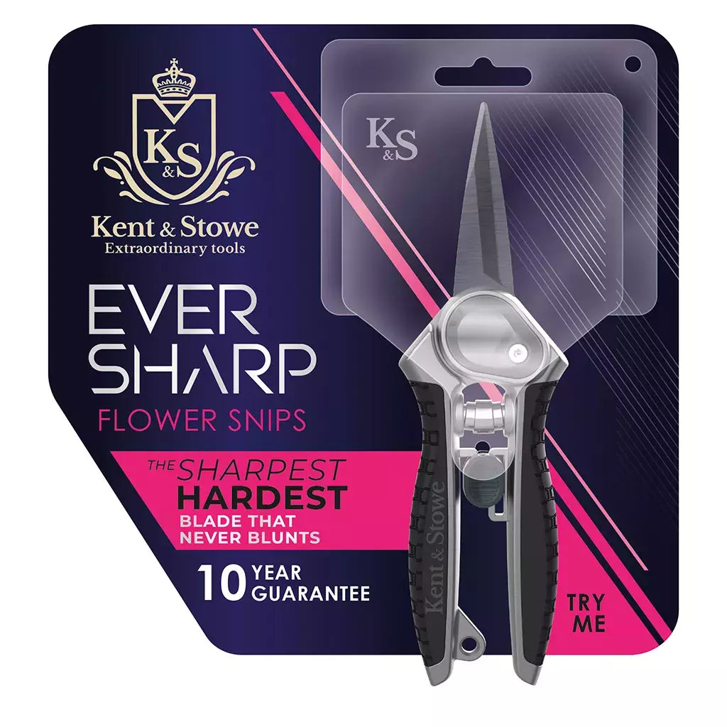 Kent & Stowe Eversharp Garden Snips Never Blunts Precision Cutting