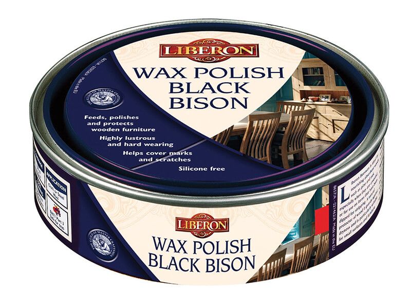 Liquid Wax Polish Black Bison Medium Oak - 150ml