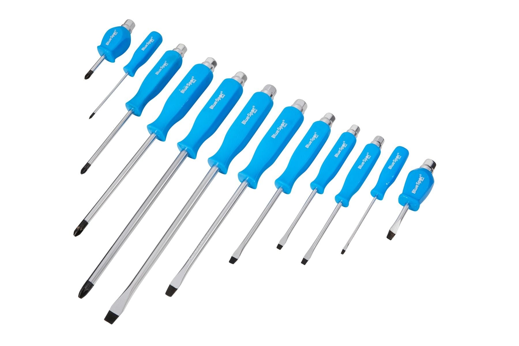 BlueSpot 12 PCE Hex Bolster Screwdriver Set (12058)