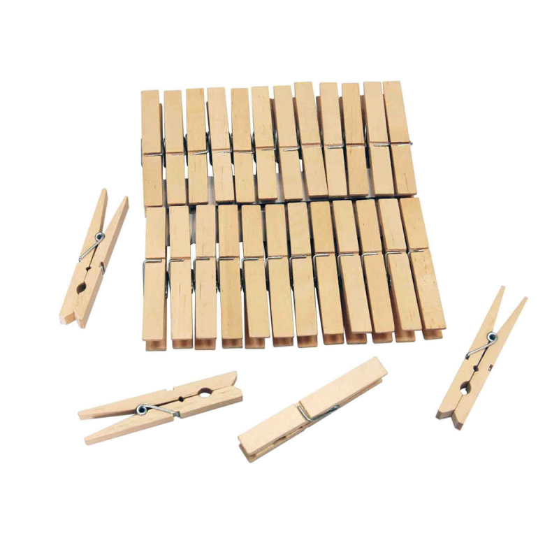 Kingfisher Wooden Clothes Pegs 30 Pack (PEG3B)