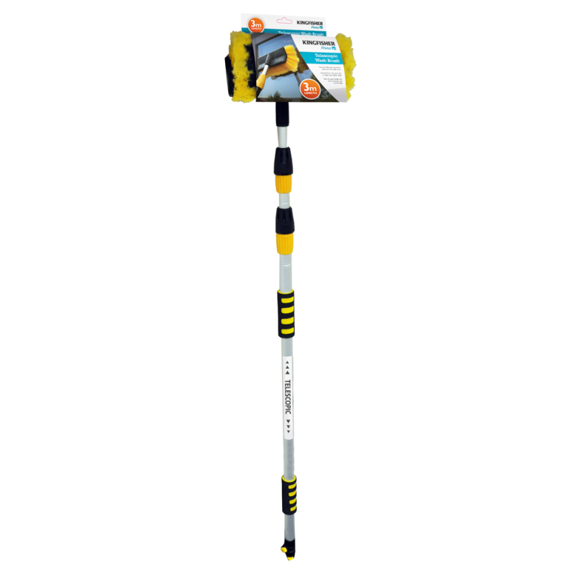 Kingfisher 3m Telescopic Car / Caravan Wash Brush (BRT5000)