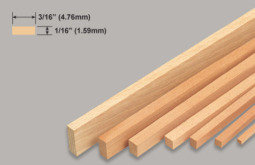 Balsa Wood Strips 914mm (36in)