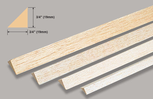 Balsa Wood Triangle 914mm (36in)