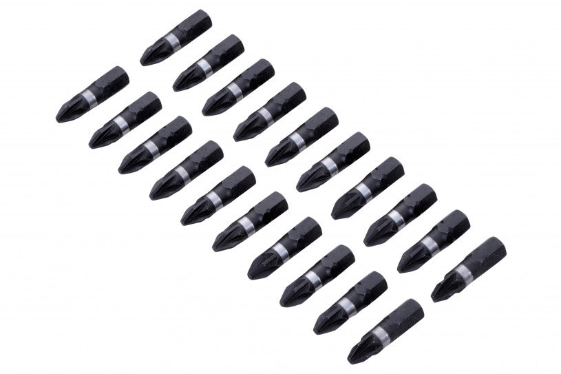 BlueSpot PZ2 Impact Screwdriver Bits 25mm (1in) 20 pieces (14121)