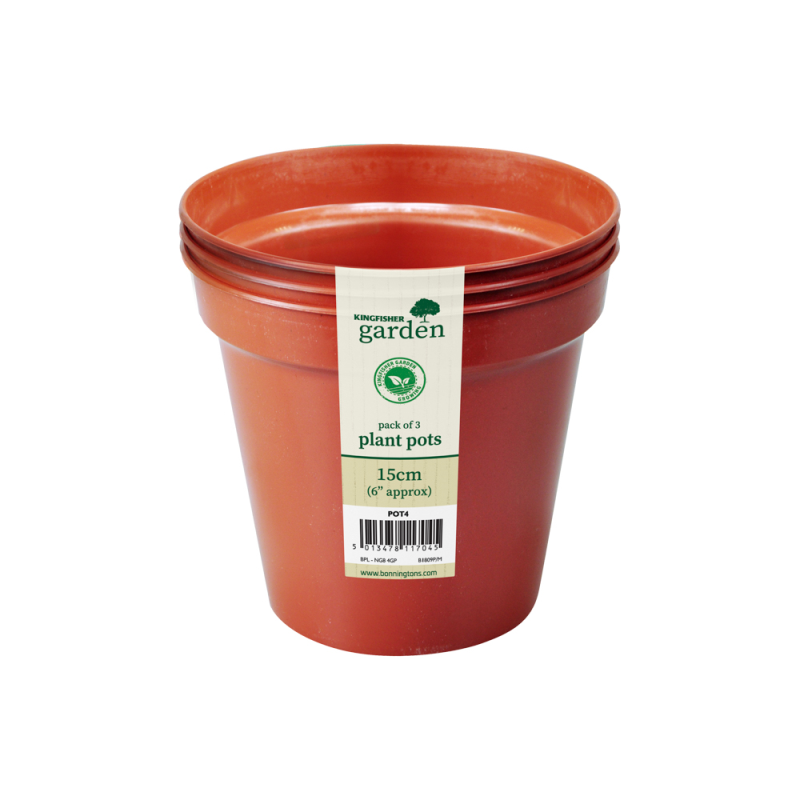 Kingfisher Round Plant Pots - 7.6cm(3")-23cm(9")