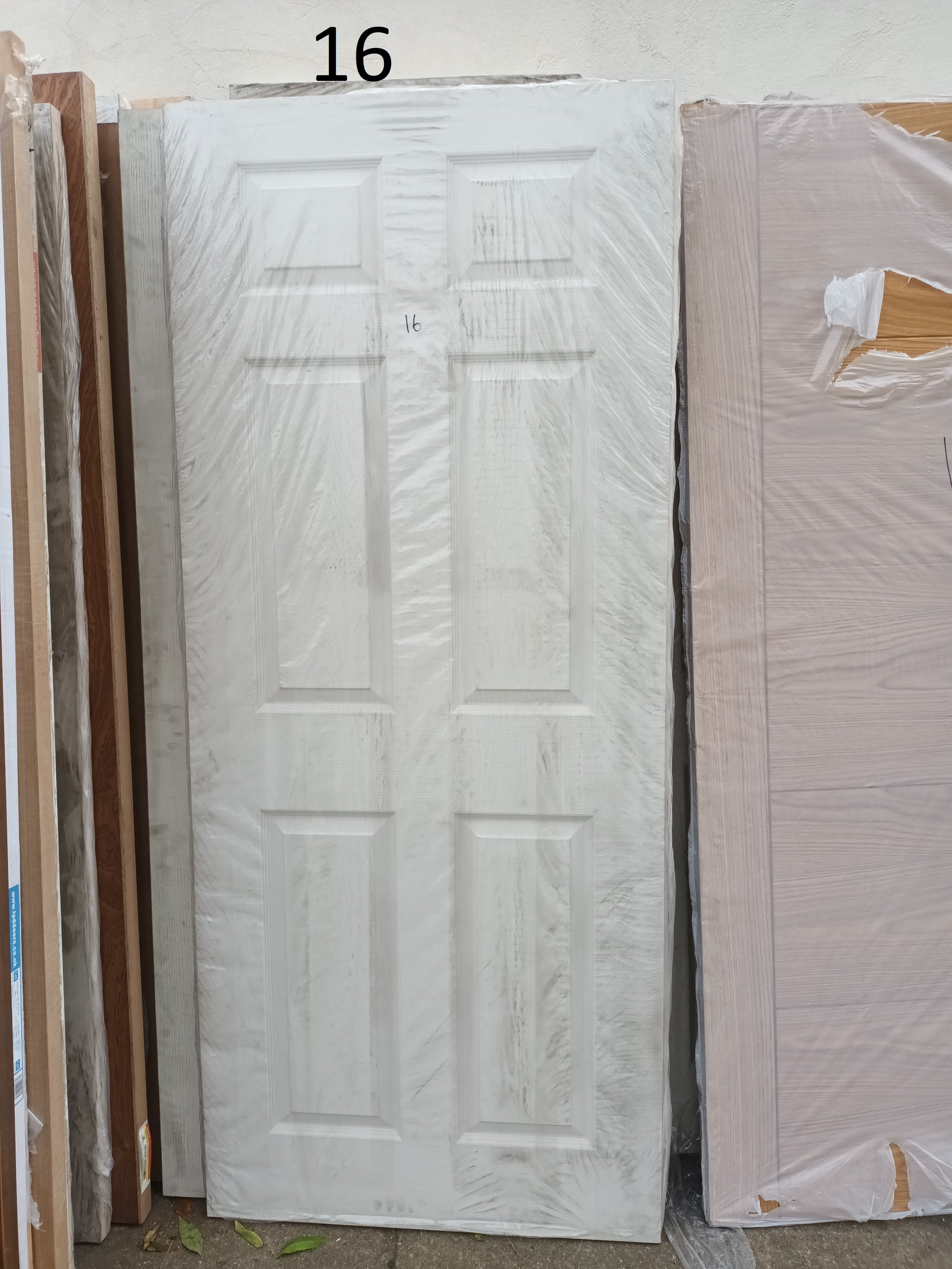 JB Kind Colonist 6 Panel White Primed Door 1981 x 838 x 44mm (78" x 33") (LOCAL PICKUP / DELIVERY ONLY)