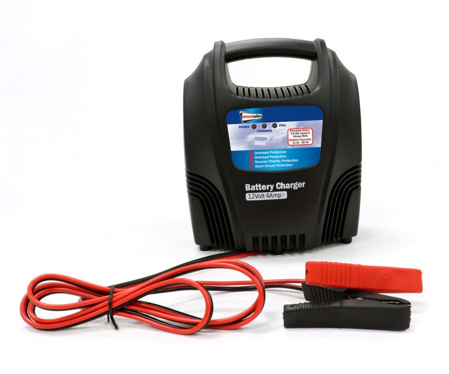 Streetwize Battery Charger 12 Volt 4 Amp