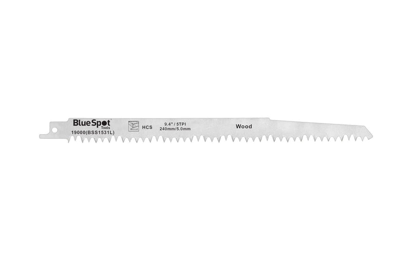 BlueSpot 5 PCE 240mm (9 1/2") HCS Reciprocating Saw Blades (19000)