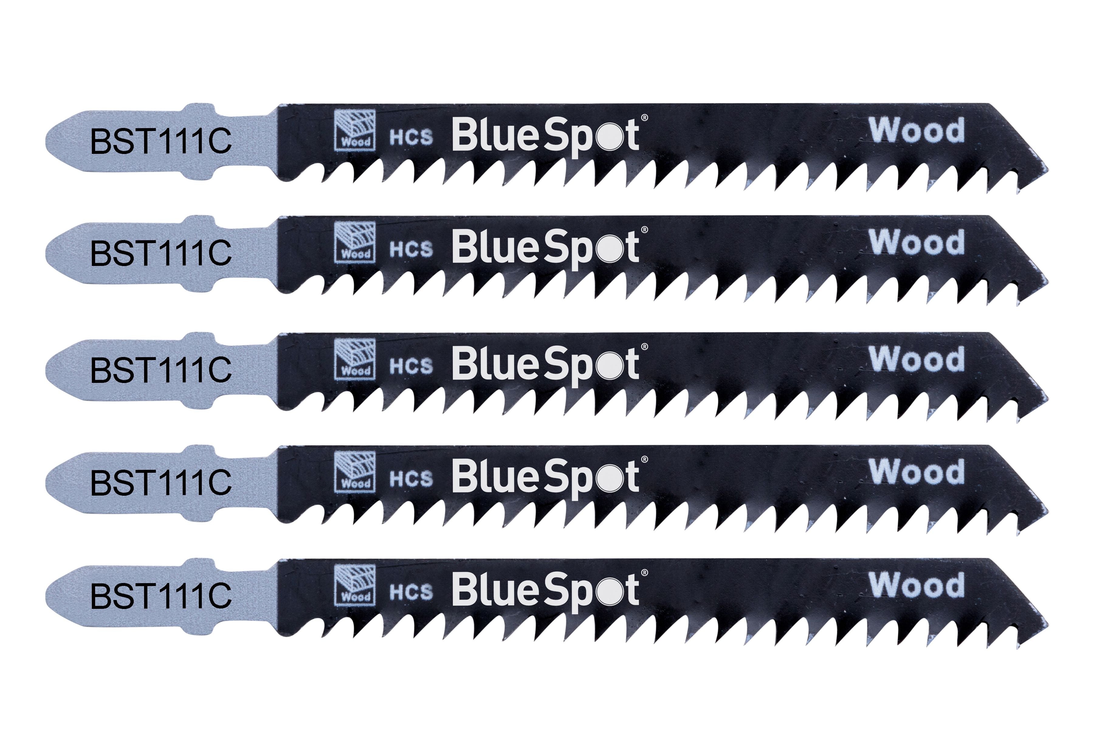 BlueSpot Wood/Plastics Cutting Jigsaw Blades 50mm Diameter Teeth Spacing 3mm (19006)