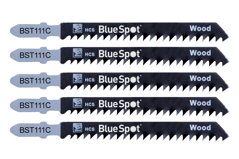 BlueSpot Wood/Plastics Cutting Jigsaw Blades 50mm Diameter Teeth Spacing 3mm (19006)