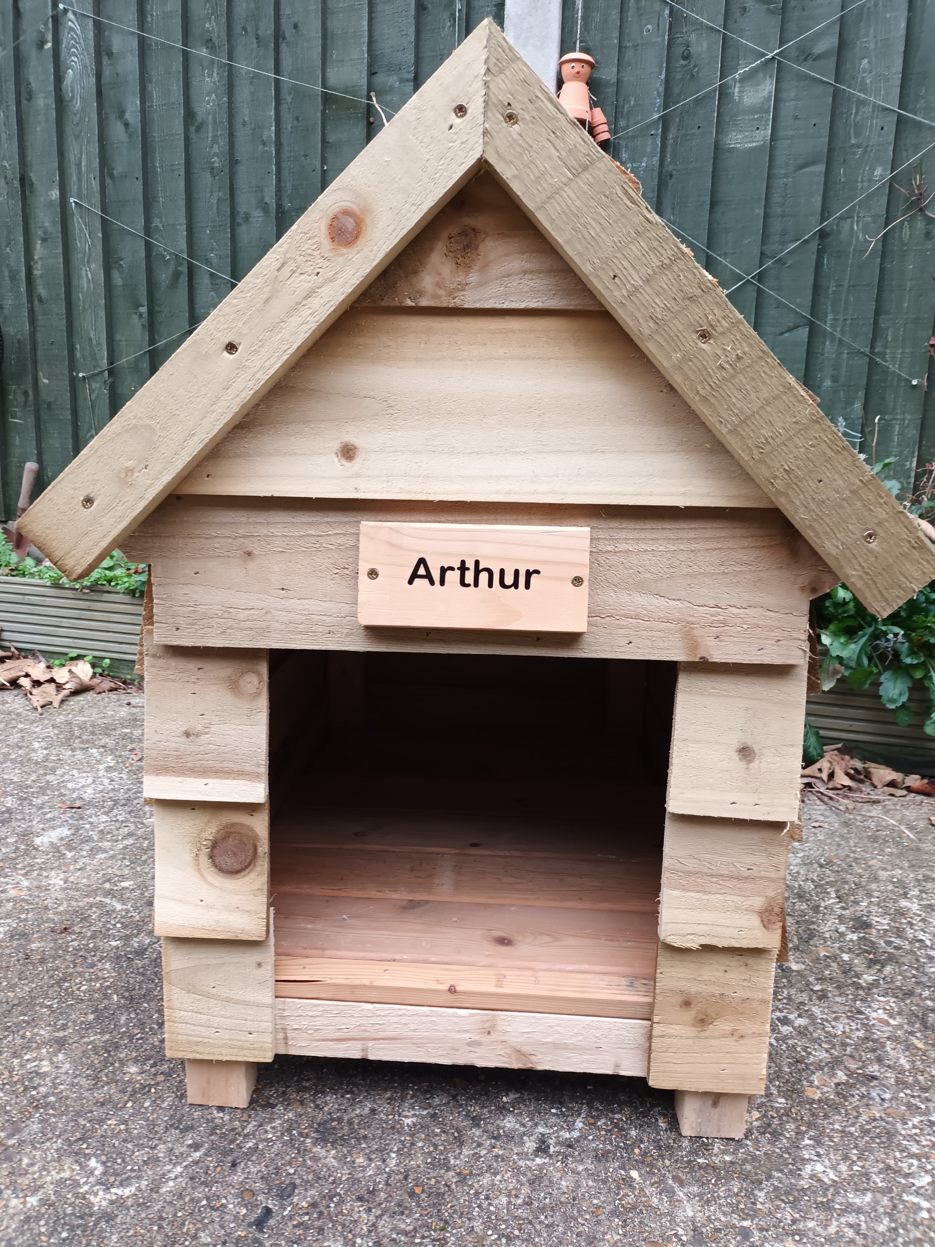 Handmade Bespoke Wooden Personalised Dog Kennel